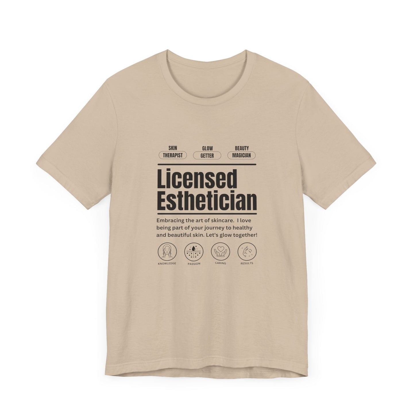 Licensed Esthetician Unisex Jersey Short Sleeve Tee - Perfect for Skincare Enthusiasts