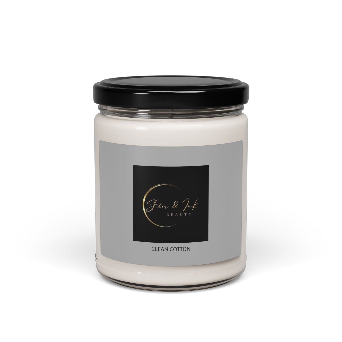 Clean Cotton Scented Soy Candle - 9oz Luxury Home Fragrance