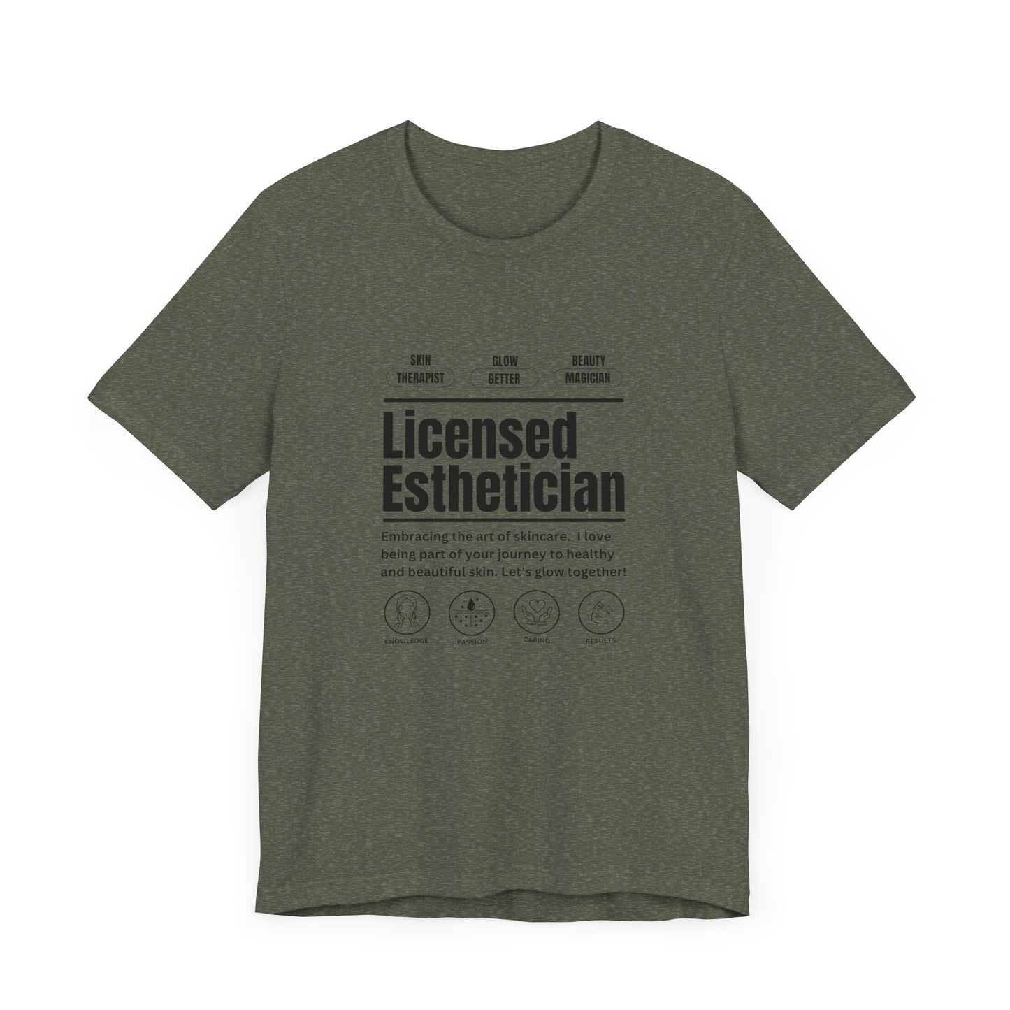 Licensed Esthetician Unisex Jersey Short Sleeve Tee - Perfect for Skincare Enthusiasts