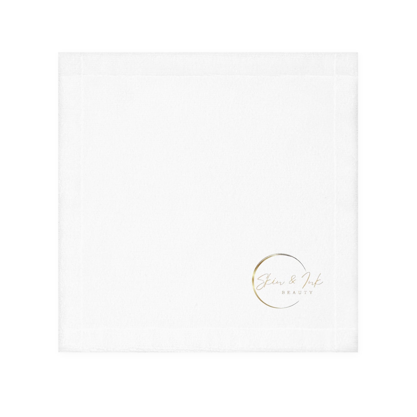 Skin & Ink Beauty Luxury Face Towel for Skincare Rituals - Soft White Spa Essential