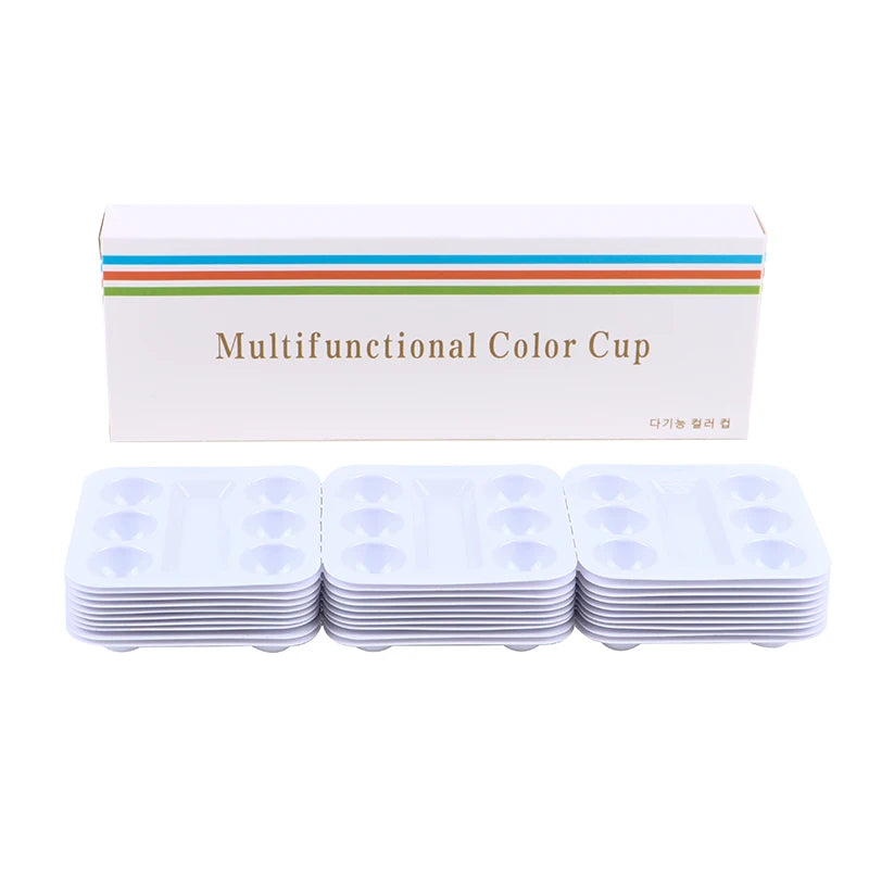 30pcs Disposable Pigment Color Palette Holder Adhesive Tattoo ink Tray Holders