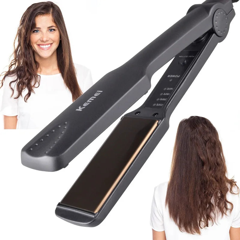 KM-329 Professional Hair Straightener Flat Iron Styling Tool