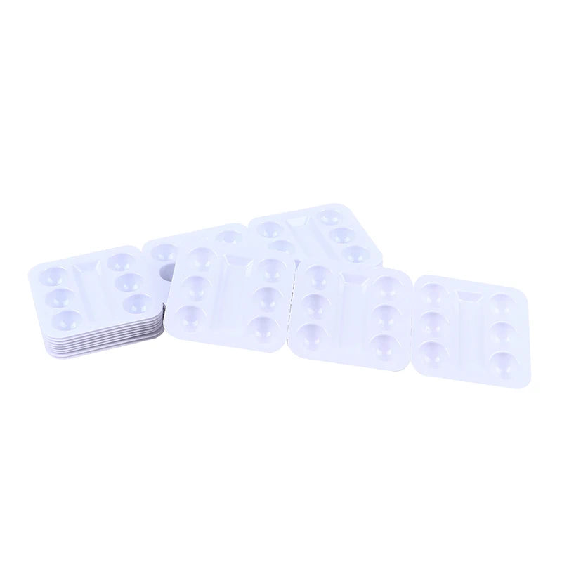 30pcs Disposable Pigment Color Palette Holder Adhesive Tattoo ink Tray Holders