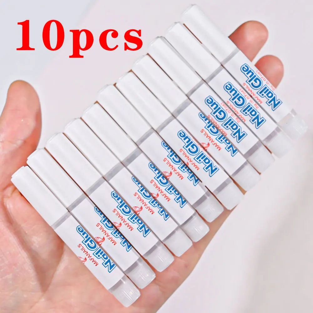 1/5/10PCS Quick Drying Nail Tips Glue Super Strong Nail Rhinestones Glue