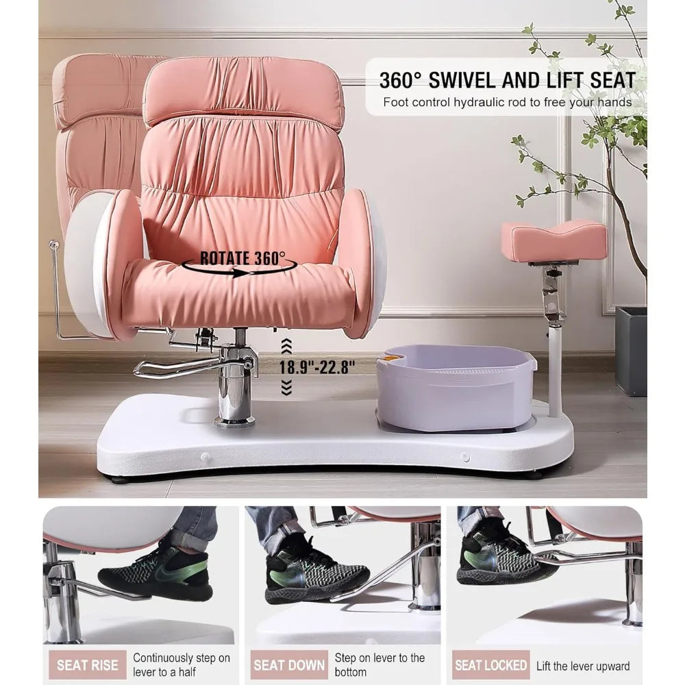 Hydraulic Pedicure Chair For Nail Tech