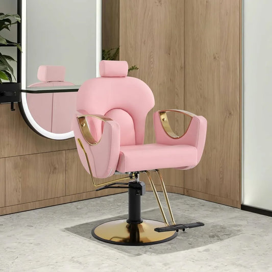 Salon Chair for Hair Stylist Hair Reclining Salon Chair