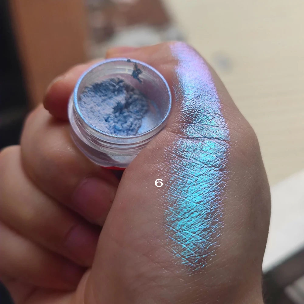 10g Rubbing On Glitter Aurora Chrome Mermaid Blue/Pink Nail Pigment Glitter